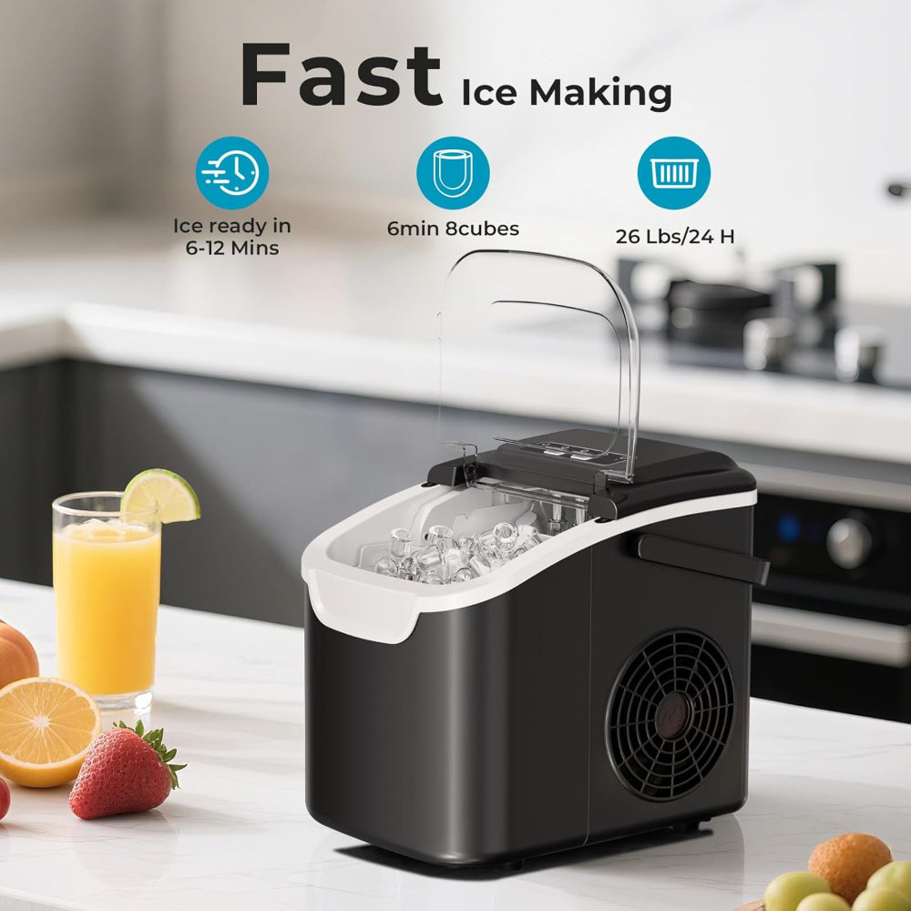 Nugget Ice Maker Portable Ice Machine For Quick Ice At Home Or Office
