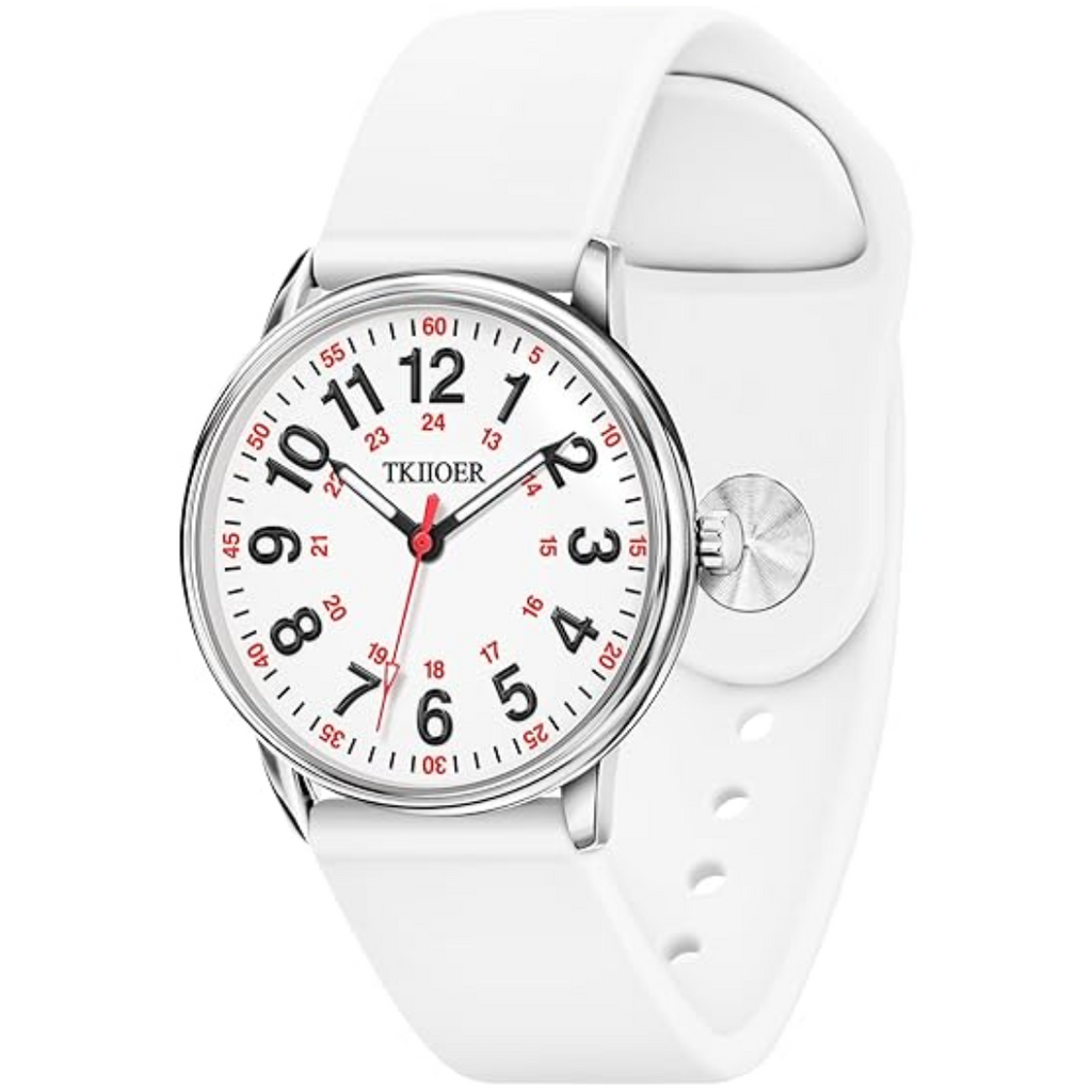 Nurses Watch Luminous Dial And Second Hand Waterproof For Accurate Timekeeping