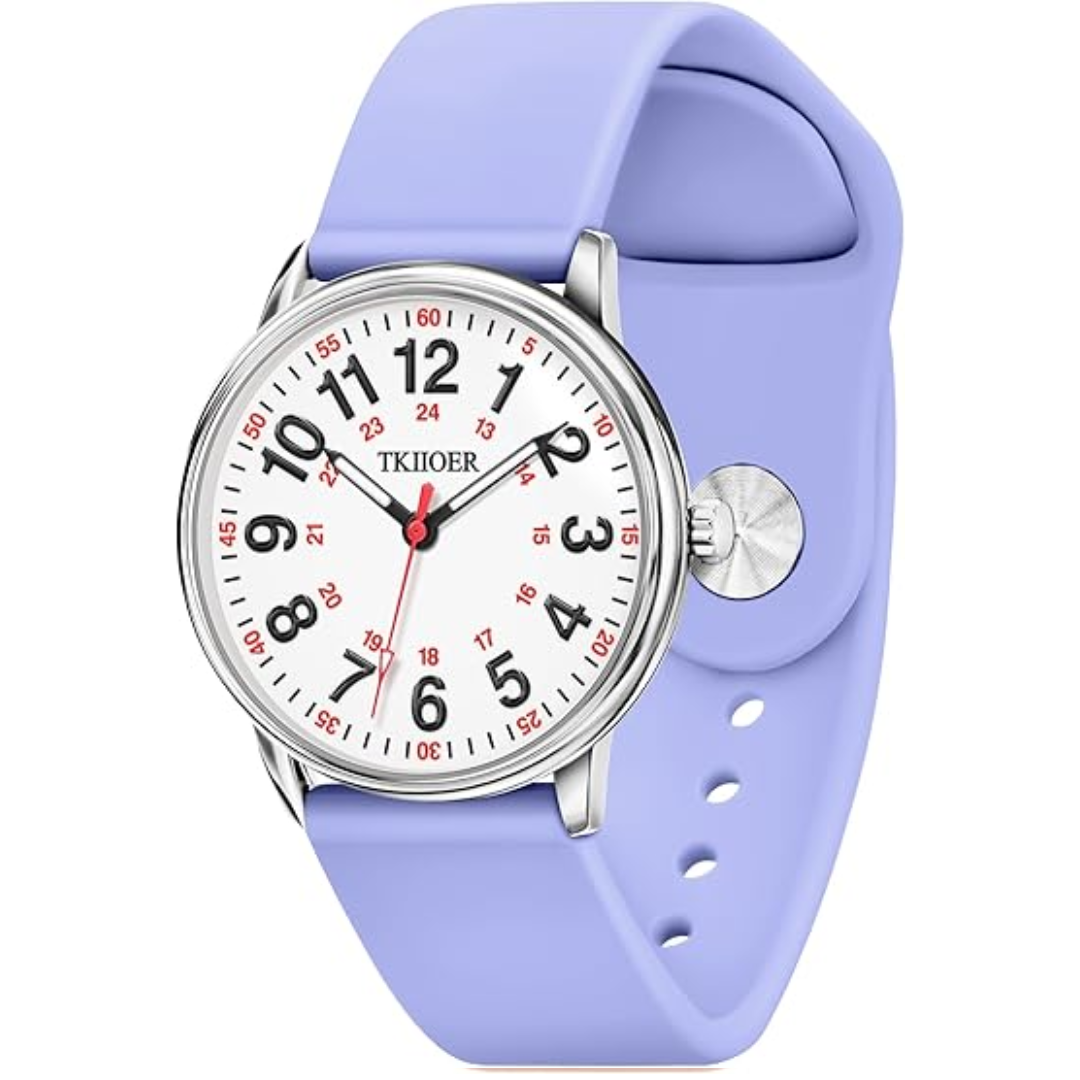 Nurses Watch Luminous Dial And Second Hand Waterproof For Accurate Timekeeping