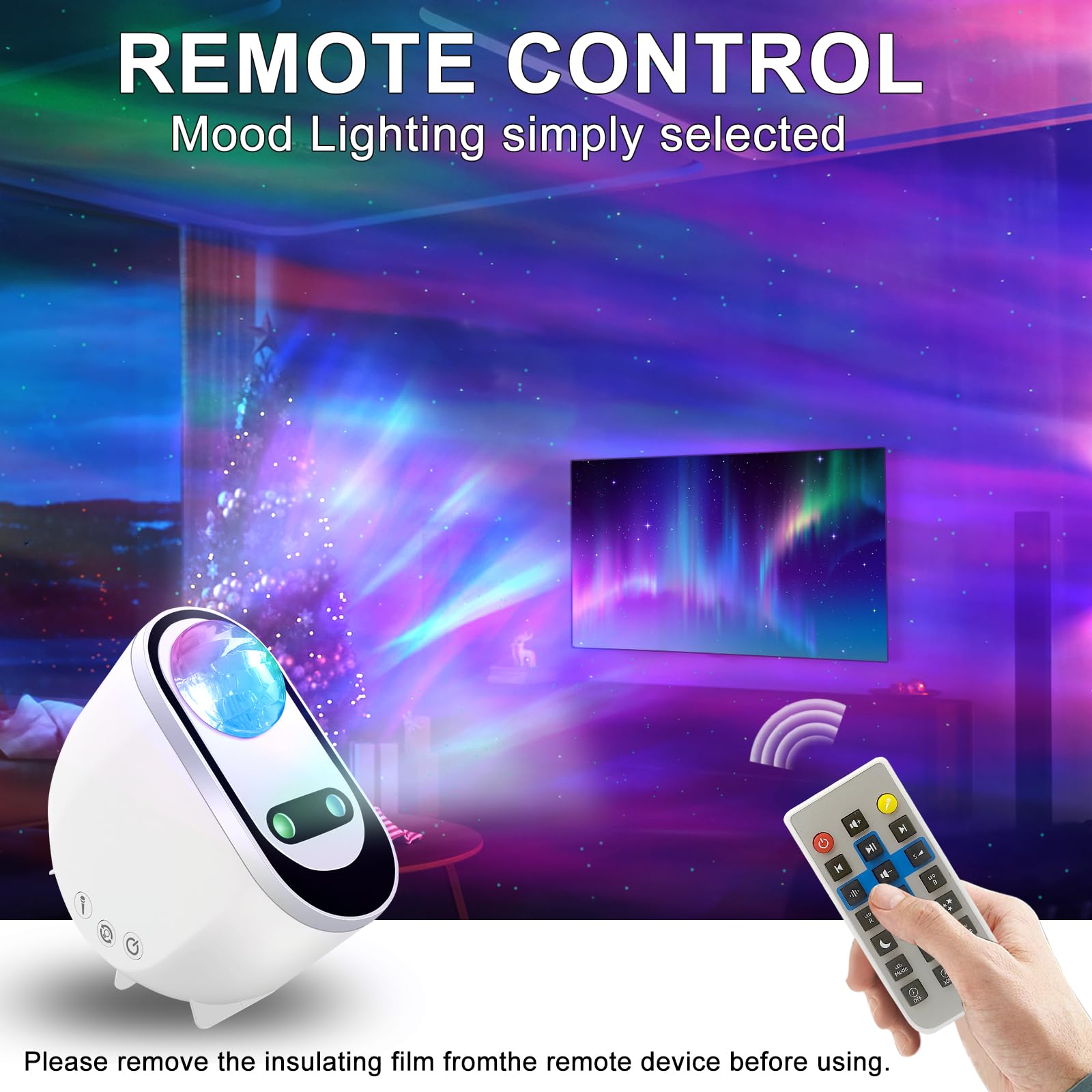 Ocean Wave Projector With LED Lighting, Bluetooth Speaker, And Voice Control