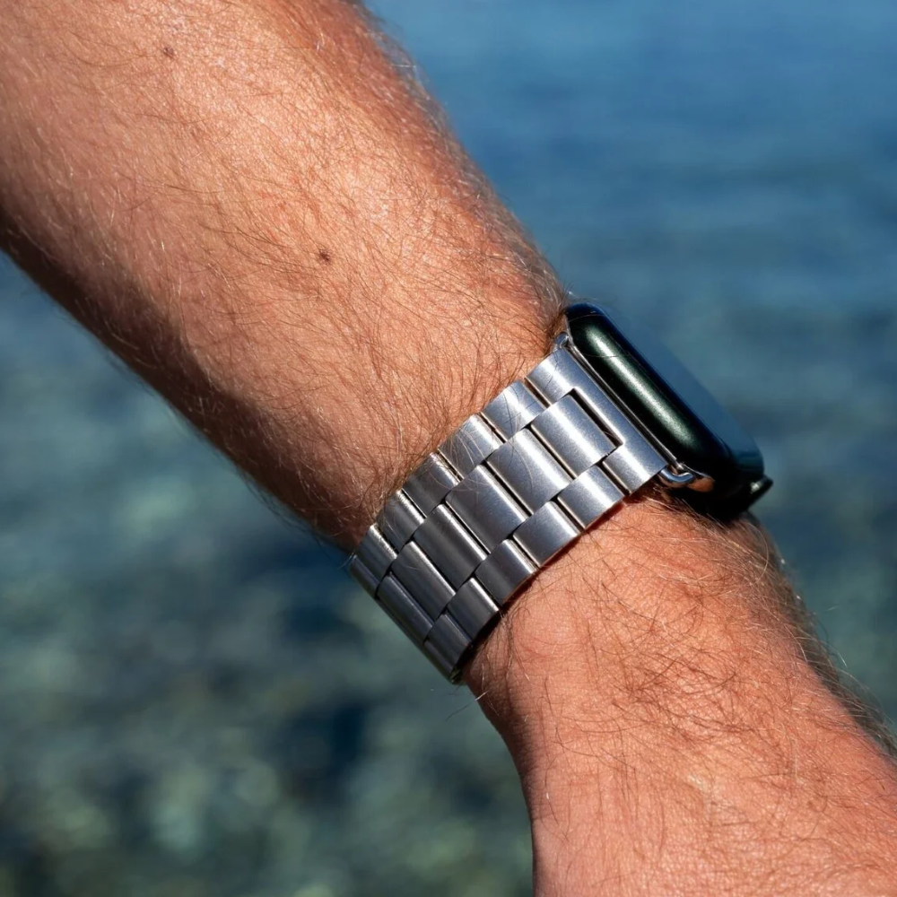 Apple Watch Stainless Steel Band With Silver Finish For Apple Watch