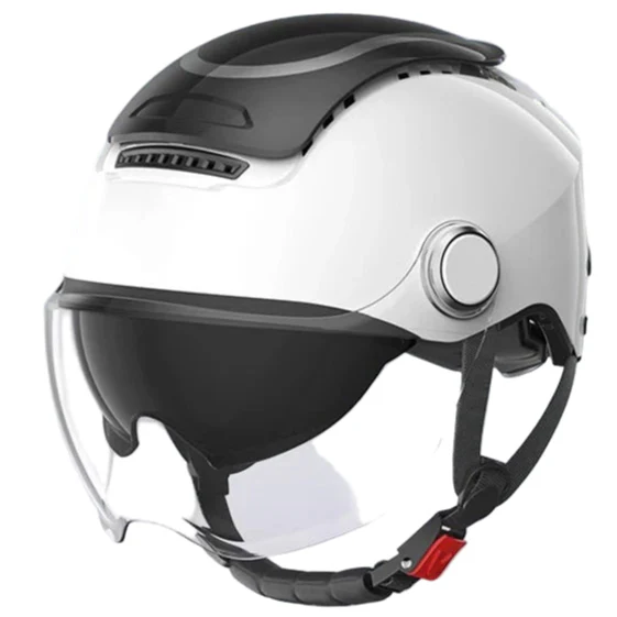 Lightweight Open Face Helmet With Dual Lenses For Warm Weather Rides