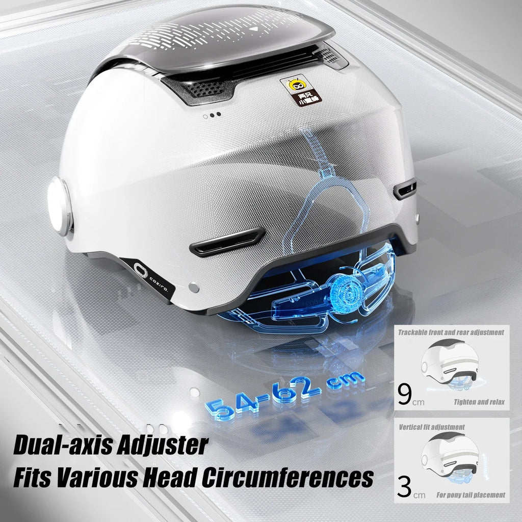 Lightweight Open Face Helmet With Dual Lenses For Warm Weather Rides