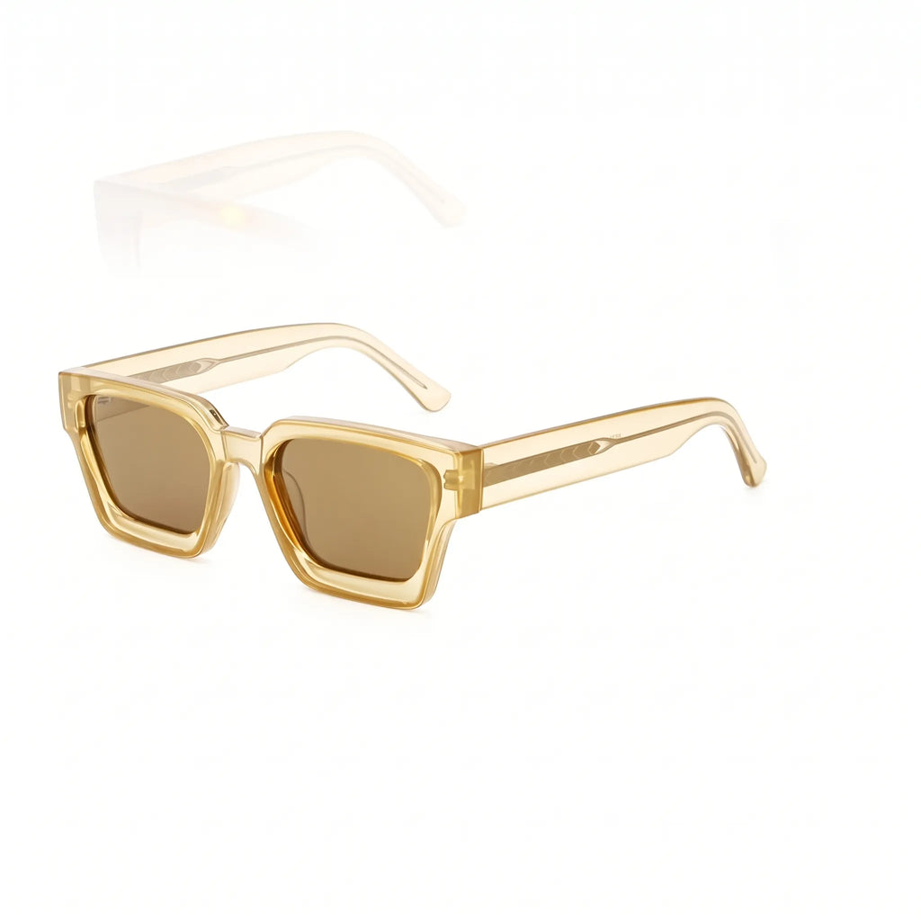 Rectangular Translucent Frame Sunglasses -  Sunny City Commutes - Ormexis