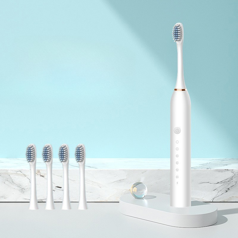 Oral Care Essentials Rechargeable Electric Toothbrush With Interchangeable Heads