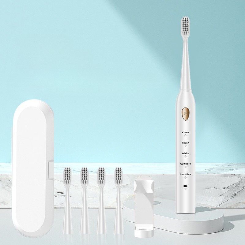 Oral Care Essentials Rechargeable Electric Toothbrush With Interchangeable Heads