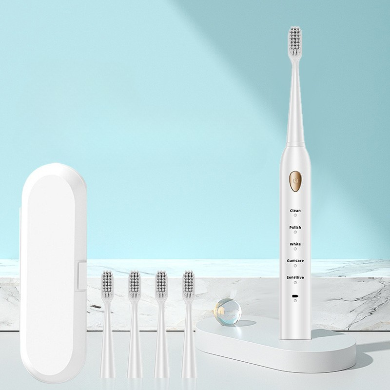 Oral Care Essentials Rechargeable Electric Toothbrush With Interchangeable Heads