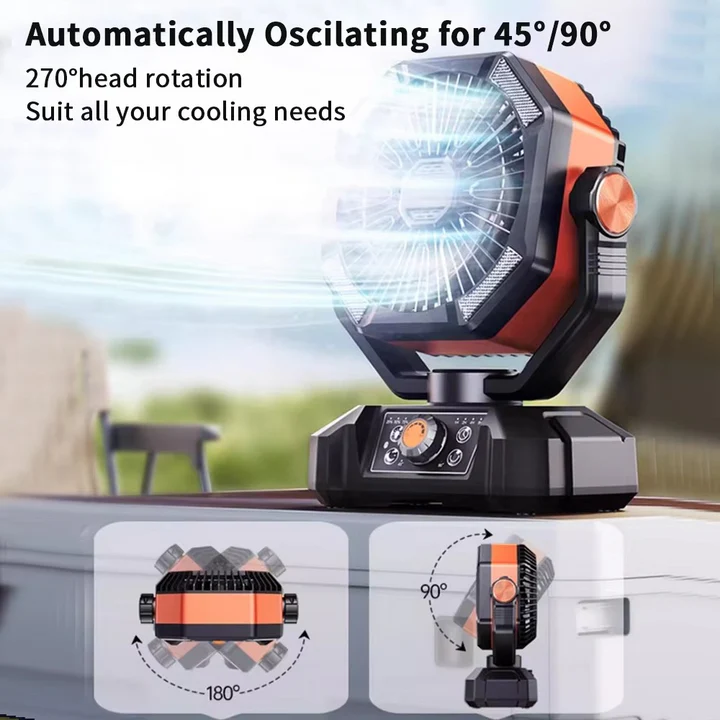 Outdoor Breeze Rechargeable USB Powered Camping Fan