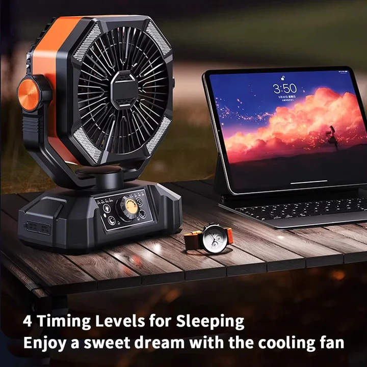 Outdoor Breeze Rechargeable USB Powered Camping Fan
