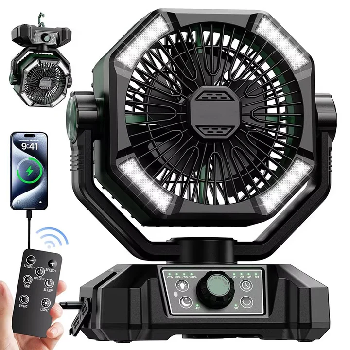 Outdoor Breeze Rechargeable USB Powered Camping Fan