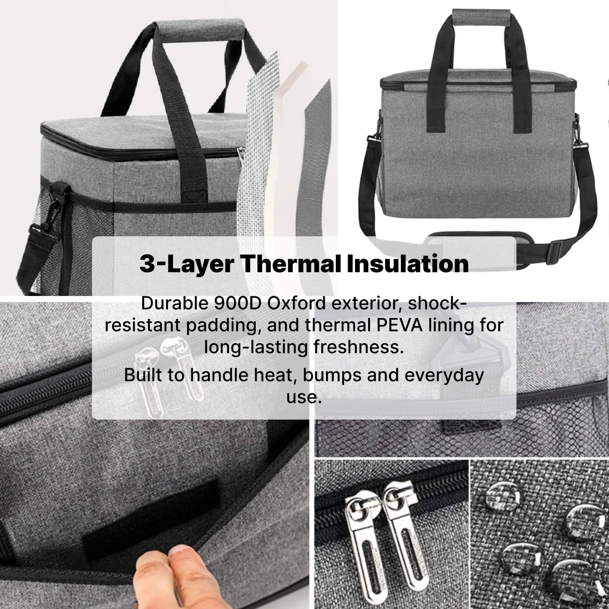 Outdoor Companion 33L Insulated Waterproof Cooler Bag For Snacks And Drinks