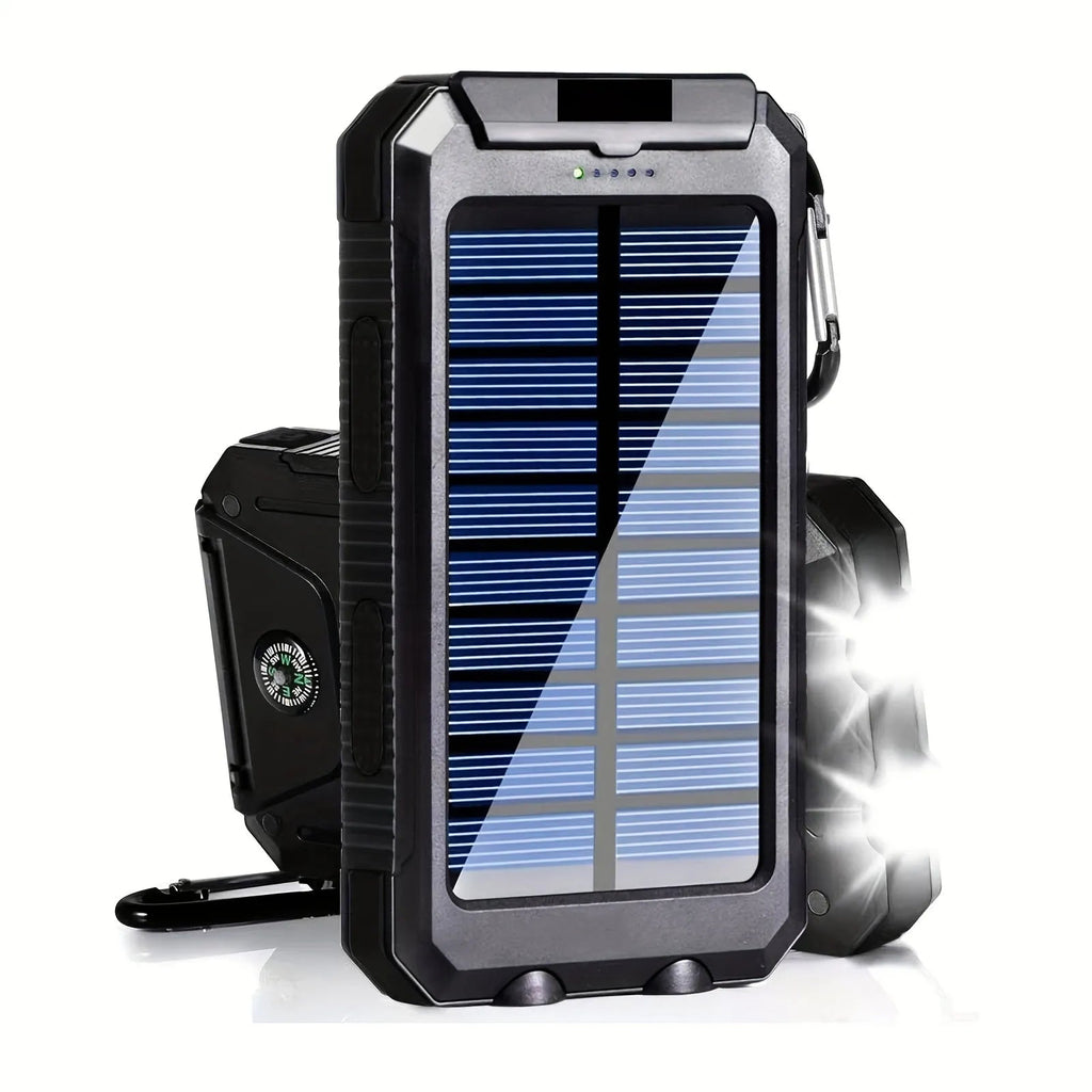Outdoor Companion Solar Flashlight And 20000mAh Power Bank For Camping And Hiking