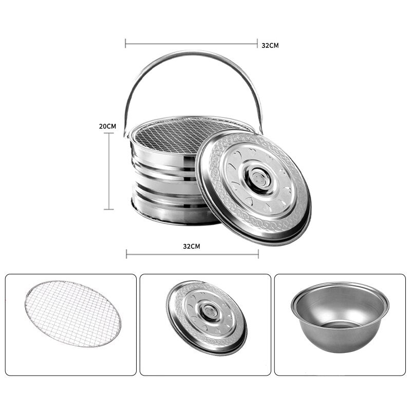 Portable Outdoor Heating Pot For Quick Camping Meals And Hiking Trips