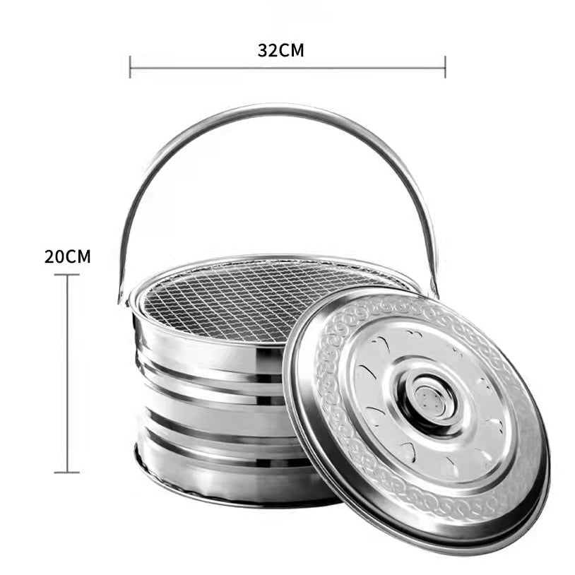 Portable Outdoor Heating Pot For Quick Camping Meals And Hiking Trips