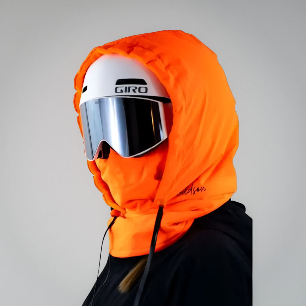 Outdoor Essentials Ski Mask In Black With Adjustable Drawstring For Winter Sports