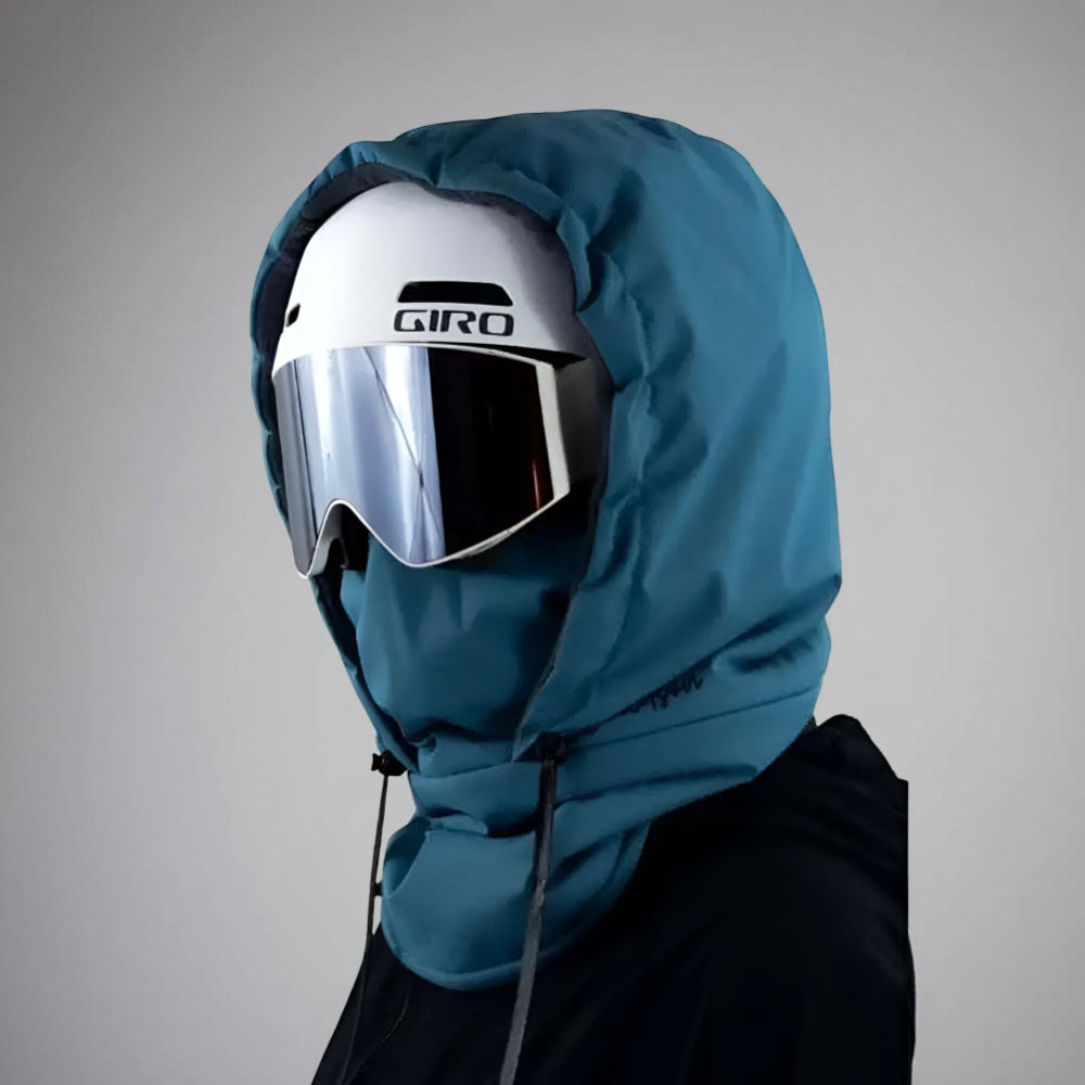 Outdoor Essentials Ski Mask In Black With Adjustable Drawstring For Winter Sports