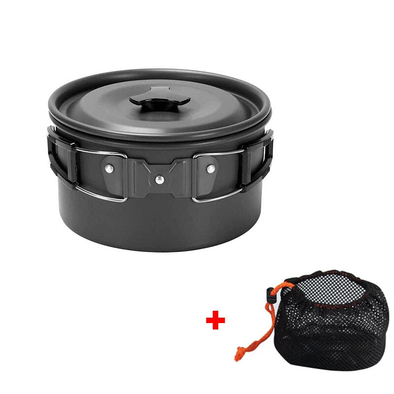 Outdoor Essentials Camping Travel Cookware Kit For Easy Outdoor Meals