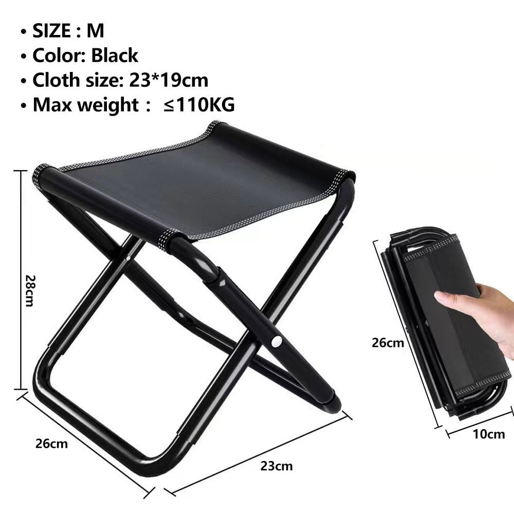 Outdoor Essentials Foldable Stool Lightweight Mini Hiking Comfort