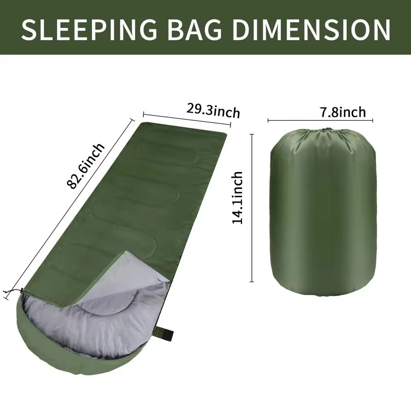 Outdoor Essentials Ultralight Waterproof Sleeping Bag For All-Season Comfort