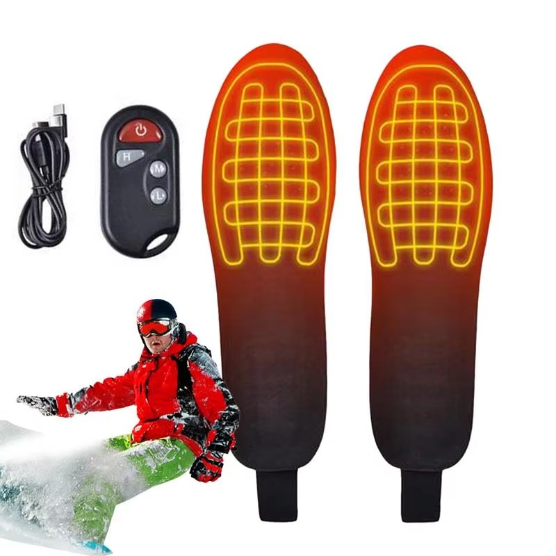 Outdoor Essentials Warm Insoles With USB Rechargeable Heating And 3 Settings