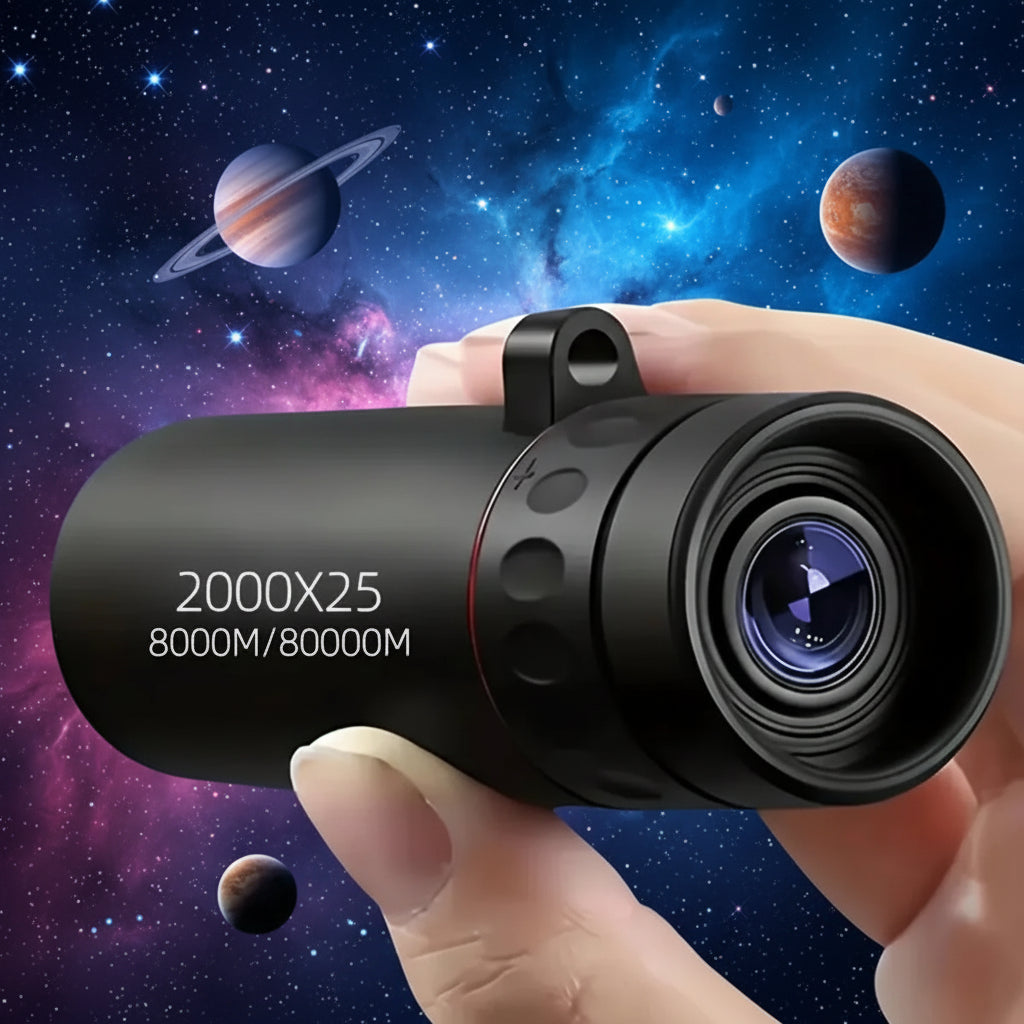Outdoor Explorer Portable Monocular Telescope 2000x25 HD Zoom For Travel And Bird Watching