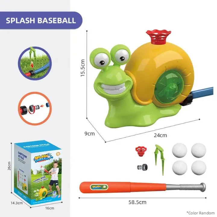 Outdoor Fun Dual Water Play And Baseball Set With An Adjustable Bat