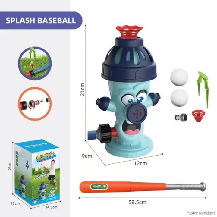 Outdoor Fun Dual Water Play And Baseball Set With An Adjustable Bat