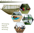 Two-Person Outdoor Hammock With Integrated Mosquito Net For Bug-Proof Comfort