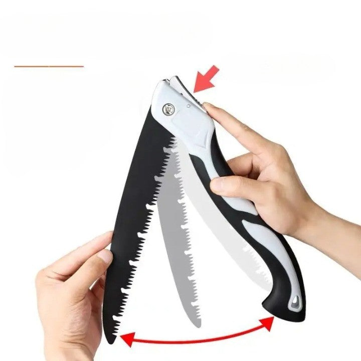 Outdoor Series Folding Pruning Saw With Coarse Teeth Lightweight For Camping And Gardening