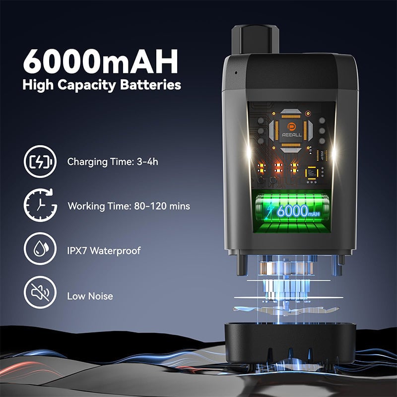 Rechargeable Portable Shower Pump For Outdoor Camping And Beach Trips With LED Display