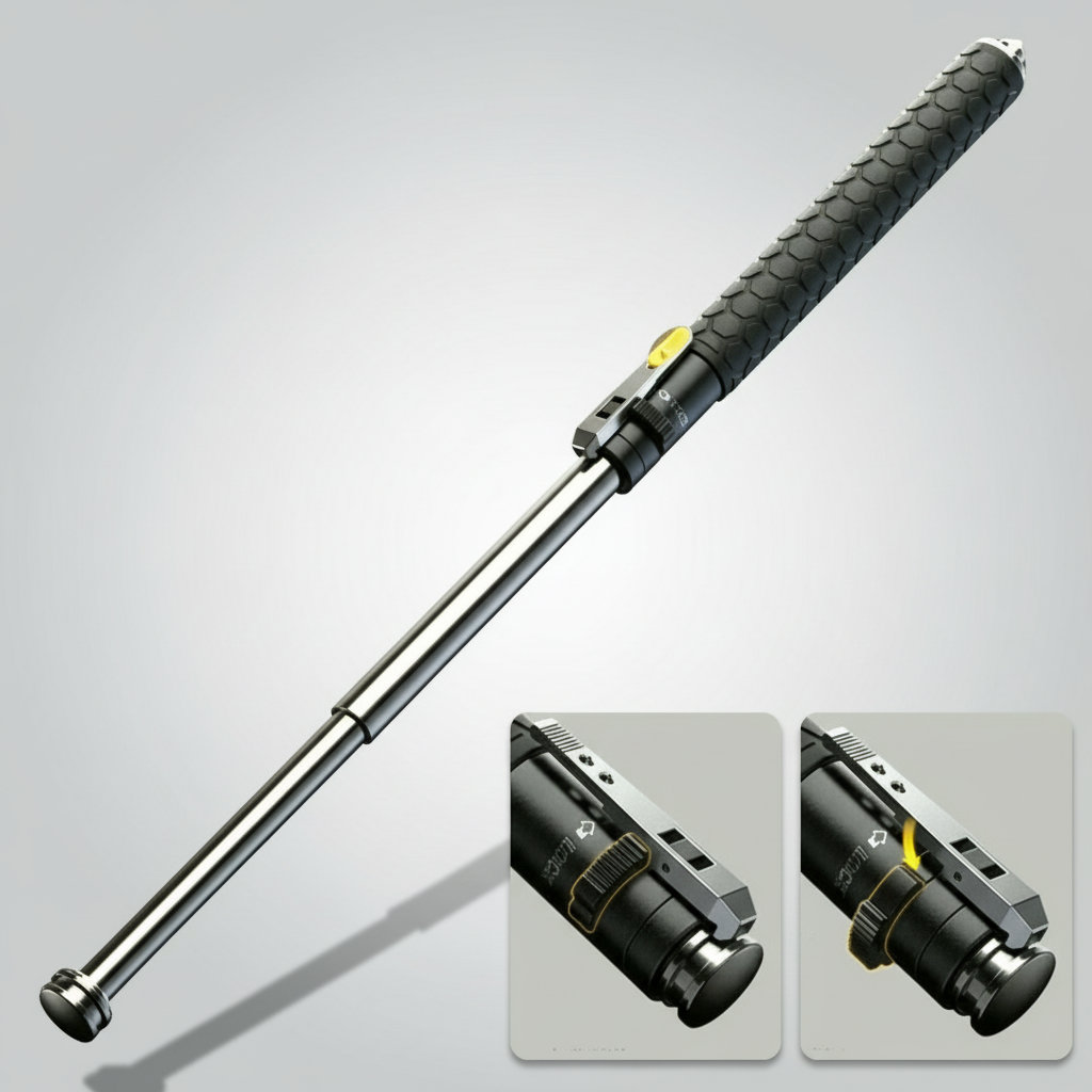 Outdoor Stability Extendable Hiking Pole With Non-Slip Grip For Steady Support