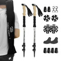 Lightweight Aluminum Collapsible Trekking Poles For All Terrain Support