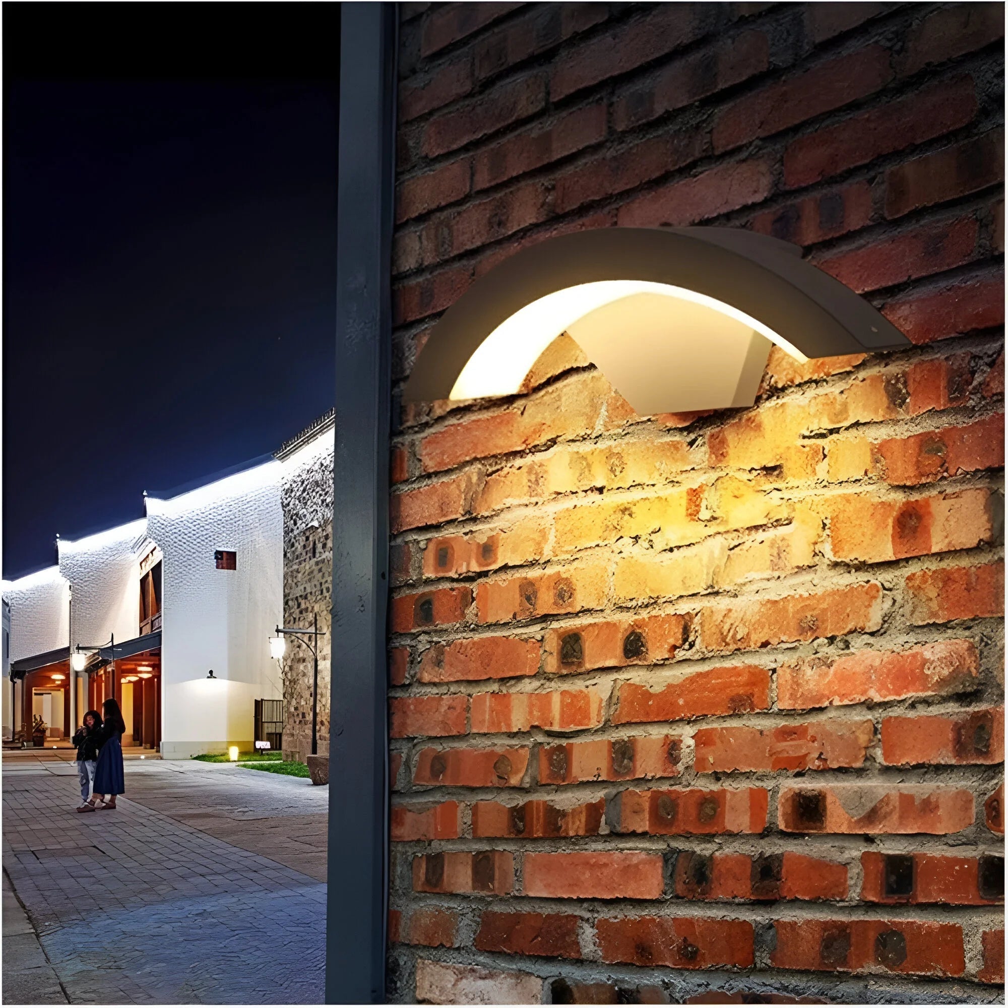 Motion Sensor Outdoor Wall Lantern With Energy-Saving Design Weatherproof