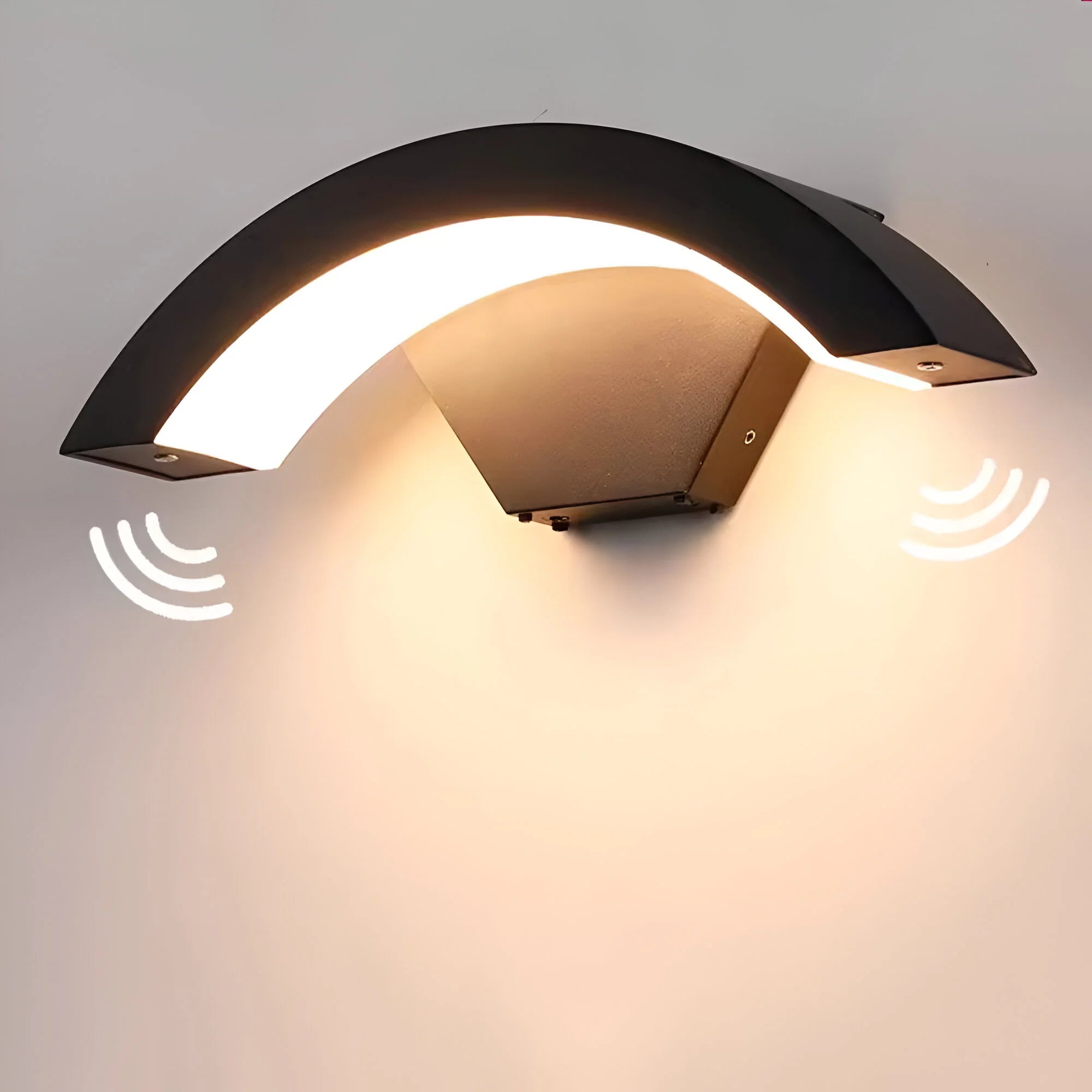 Motion Sensor Outdoor Wall Lantern With Energy-Saving Design Weatherproof