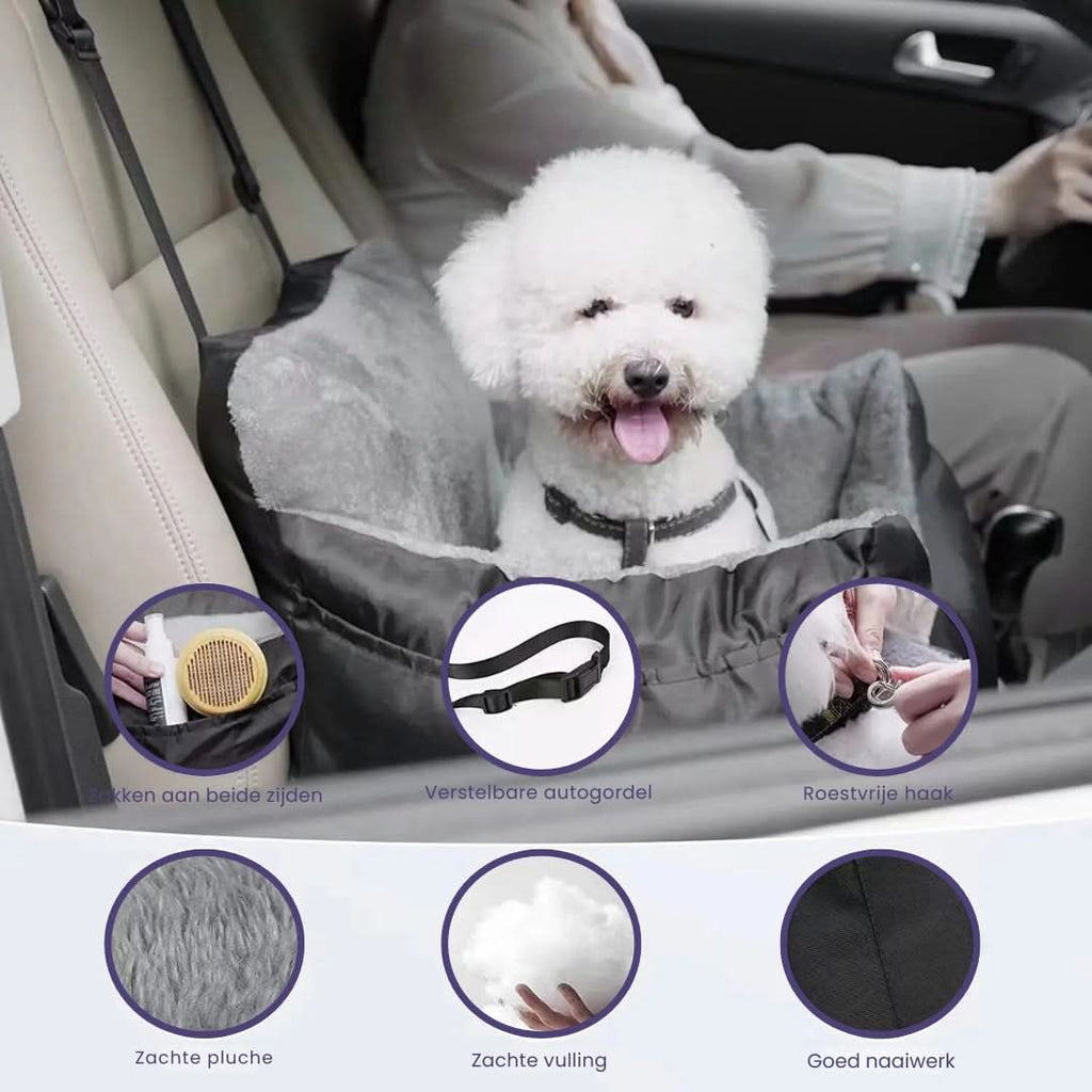 PAWRIDER Waterproof Detachable Dog Seat For Comfortable Car Travel