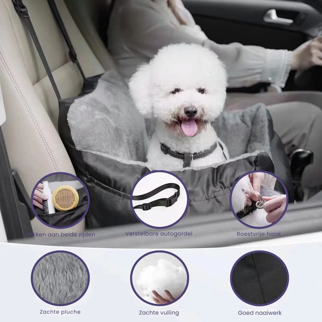 PAWRIDER Waterproof Detachable Dog Seat For Comfortable Car Travel