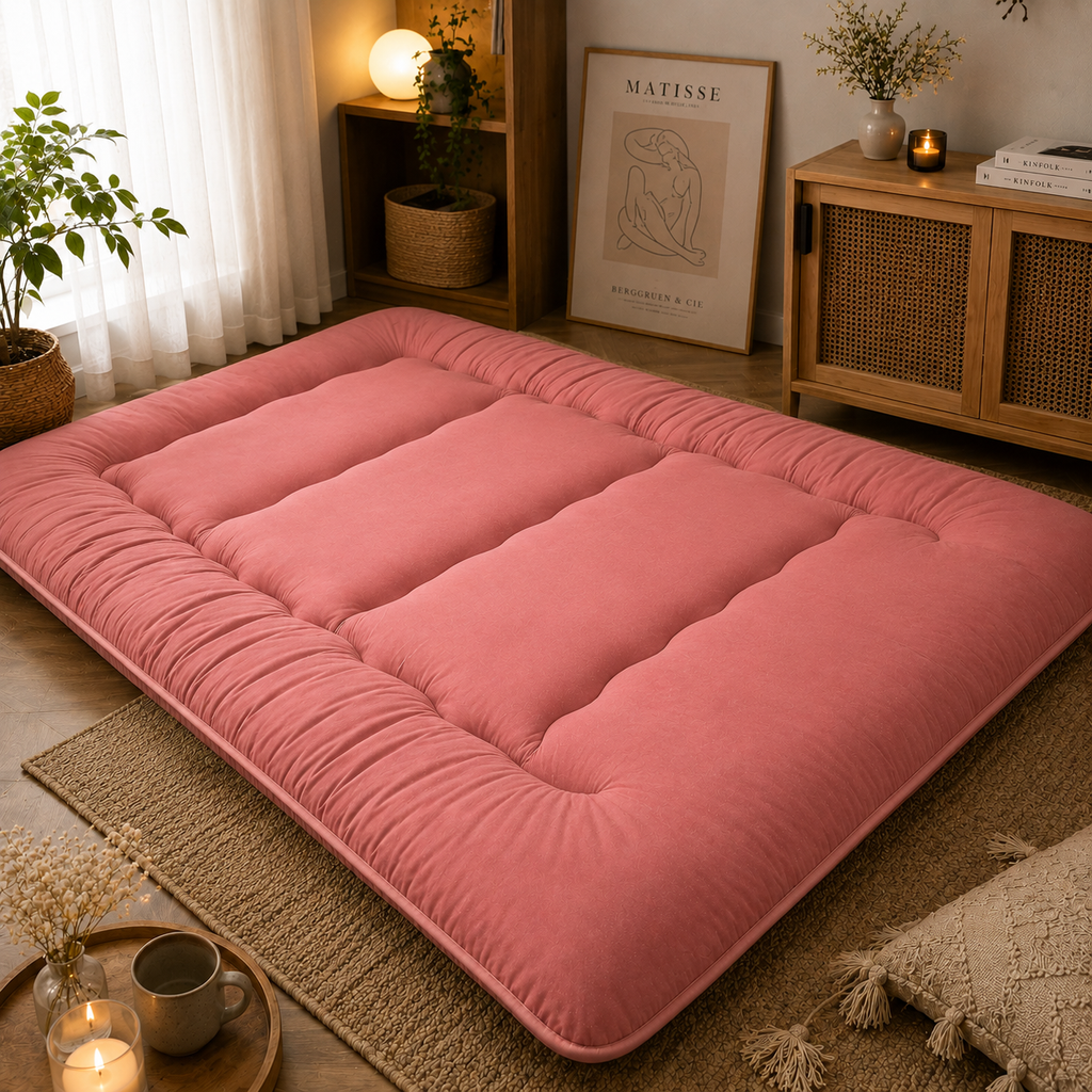 Foldable Tatami Floor Mattress, Four Inch Thick Futon For All Ages