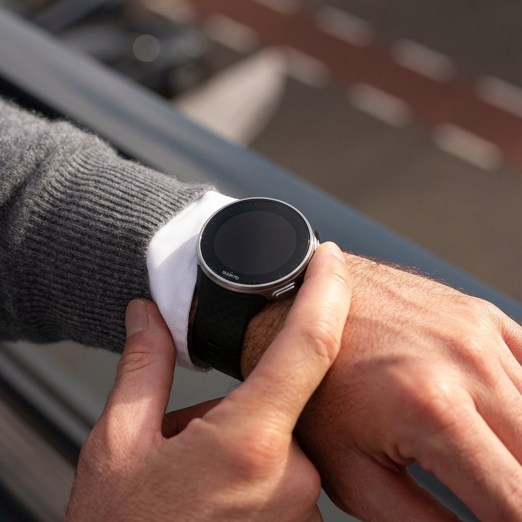 Replacement Black Silicone Band For Polar Vantage V