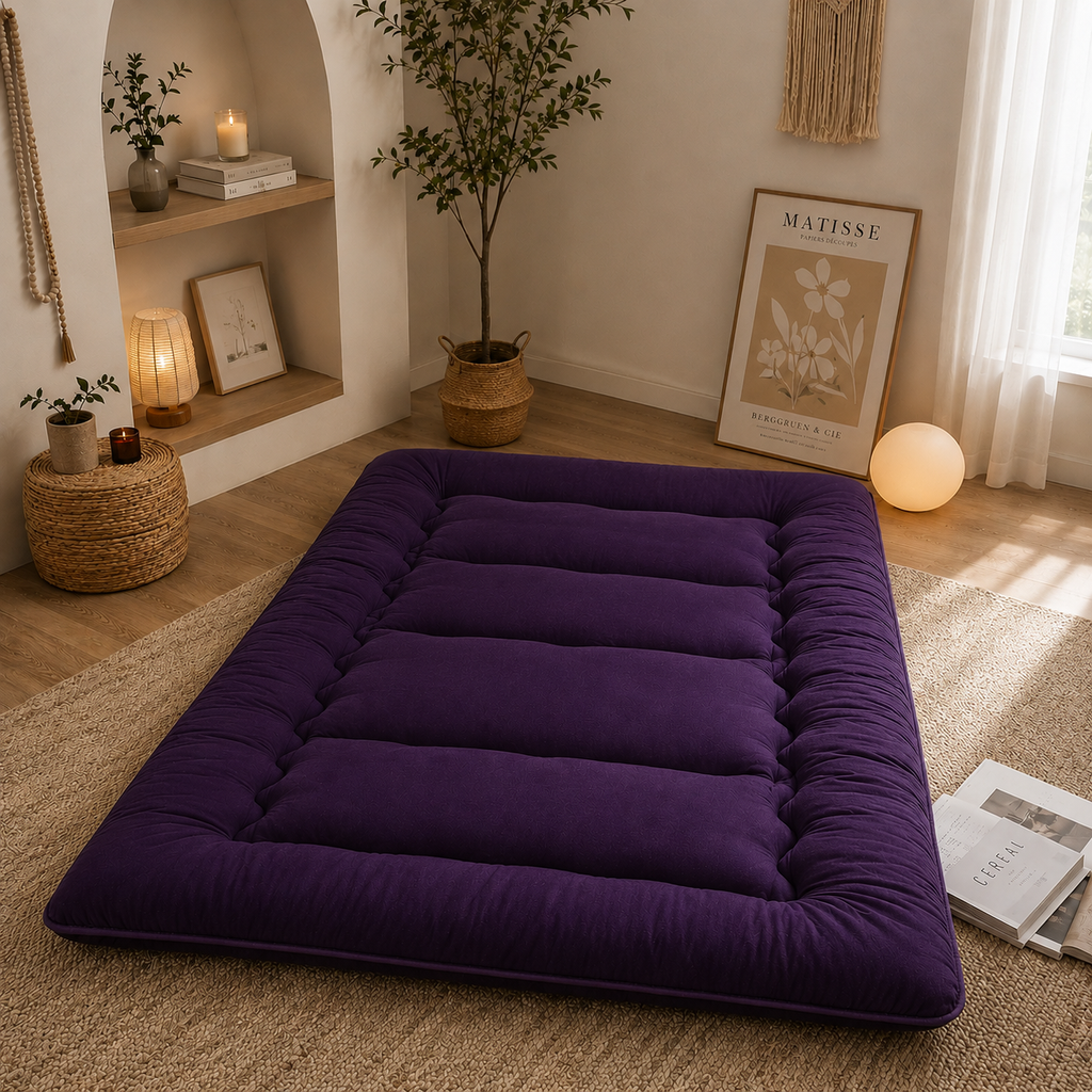 Foldable Tatami Floor Mattress, Four Inch Thick Futon For All Ages