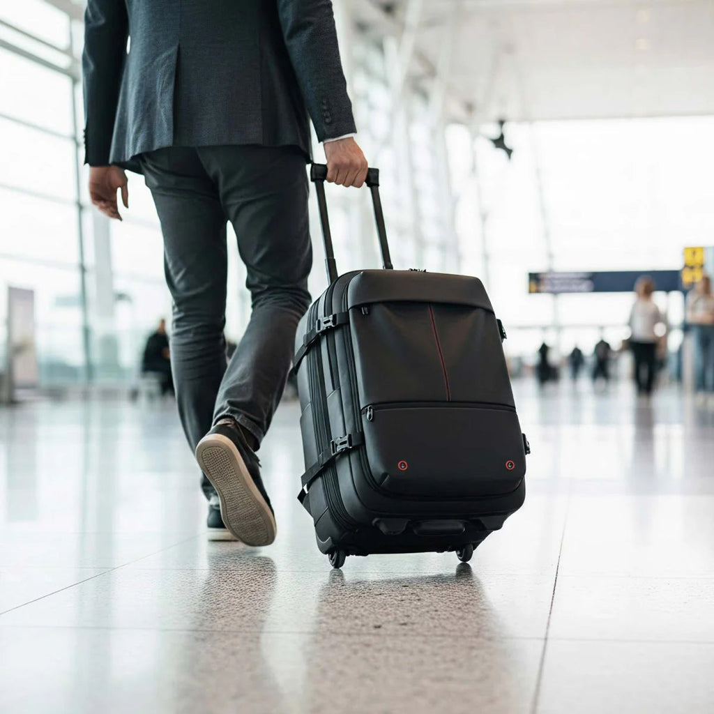 PakkyRoll Rolling Backpack Vacuum Compression Carry-On For Travel Efficiency