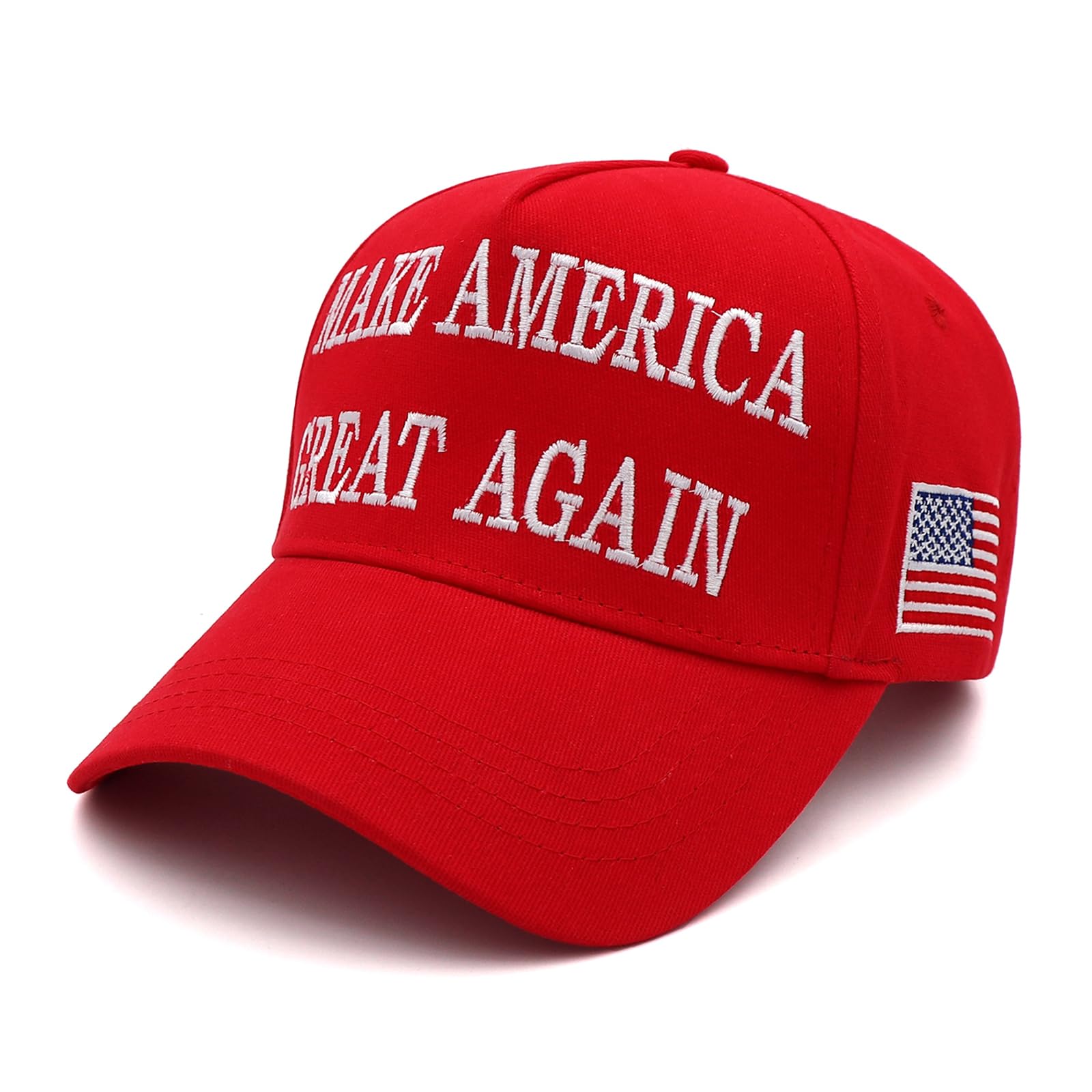Patriotic Cap Adjustable Hat With Embroidered USA Flag For Everyday Comfort