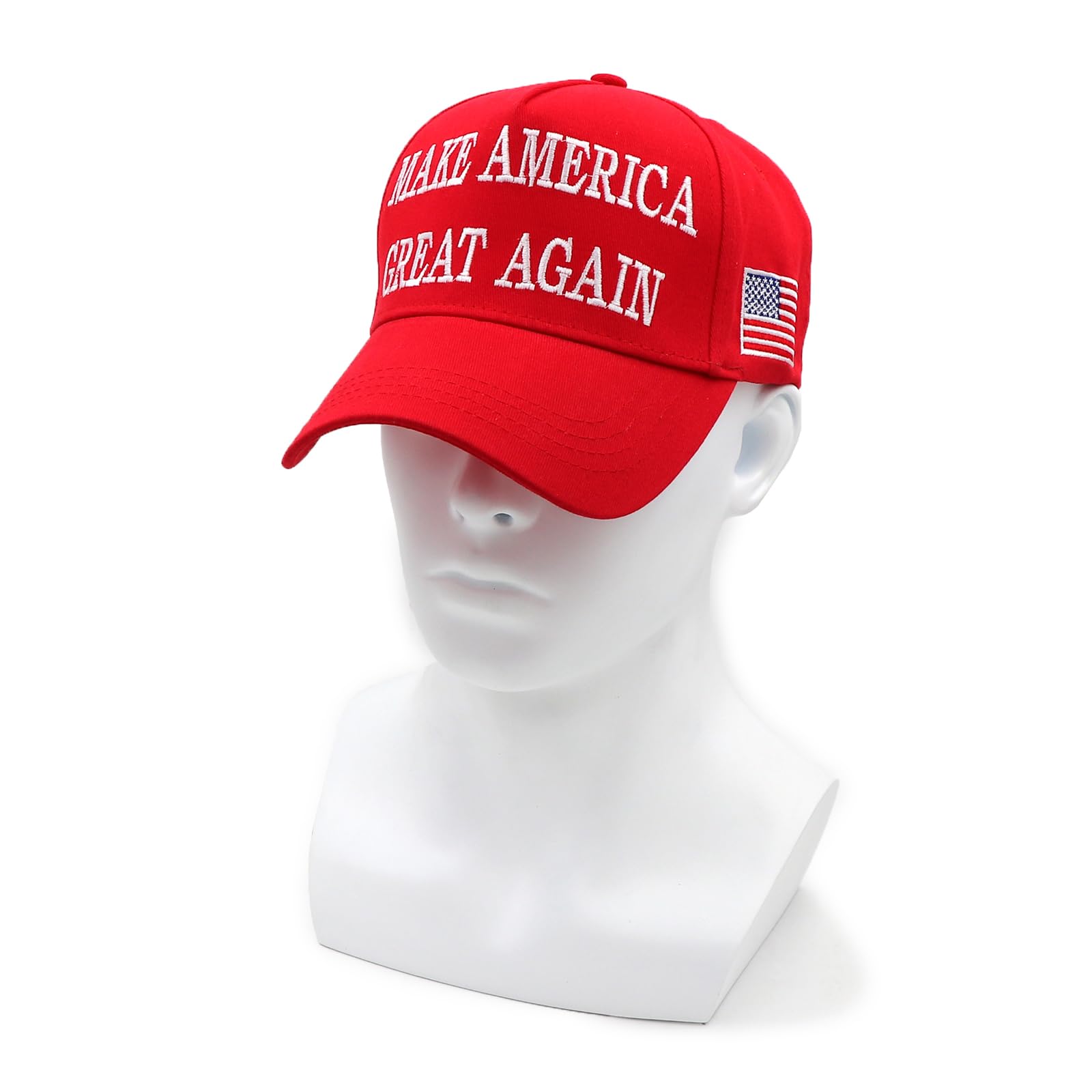 Patriotic Cap Adjustable Hat With Embroidered USA Flag For Everyday Comfort