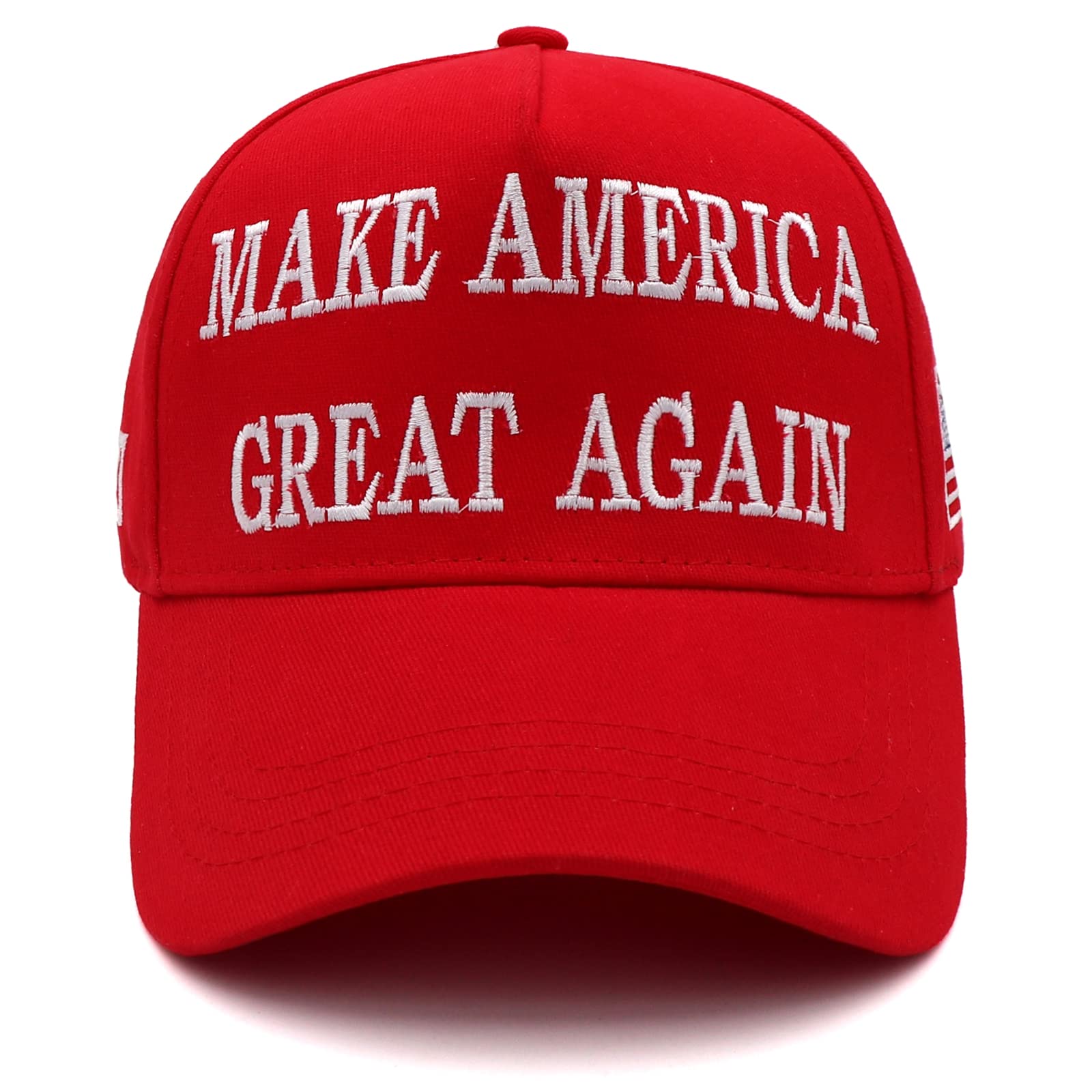 Patriotic Cap Adjustable Hat With Embroidered USA Flag For Everyday Comfort