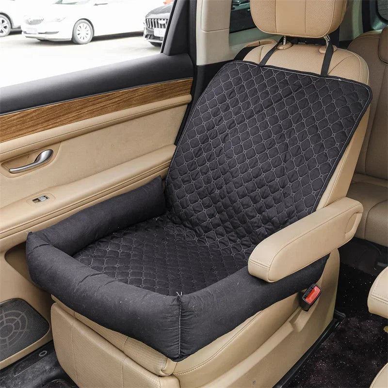 Pawmodo Waterproof Dog Car Seat Cover With Anti-Soil Travel Bed For Small And Medium Dogs