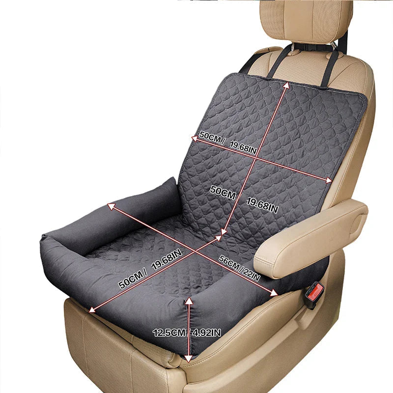 Pawmodo Waterproof Dog Car Seat Cover With Anti-Soil Travel Bed For Small And Medium Dogs