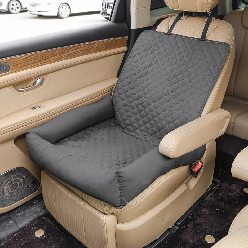 Pawmodo Waterproof Dog Car Seat Cover With Anti-Soil Travel Bed For Small And Medium Dogs