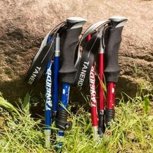 PeakPath Trekking Poles Featuring Ergonomic Handles And Adjustable Design