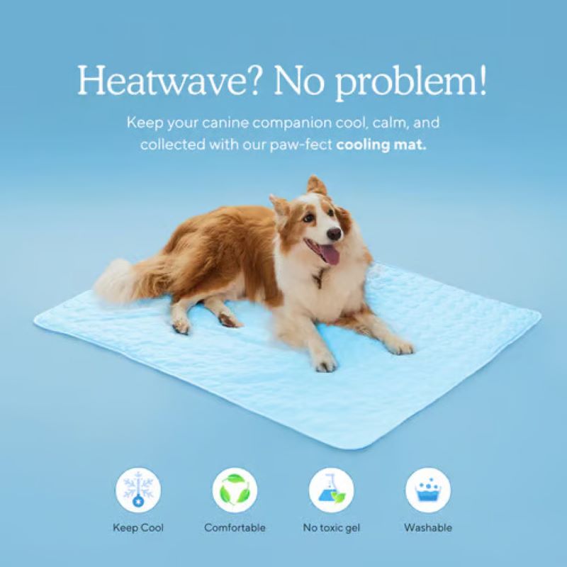 Pet Comfort Cooling Dog Mat With Non-Gel Technology, Easy Care Surface