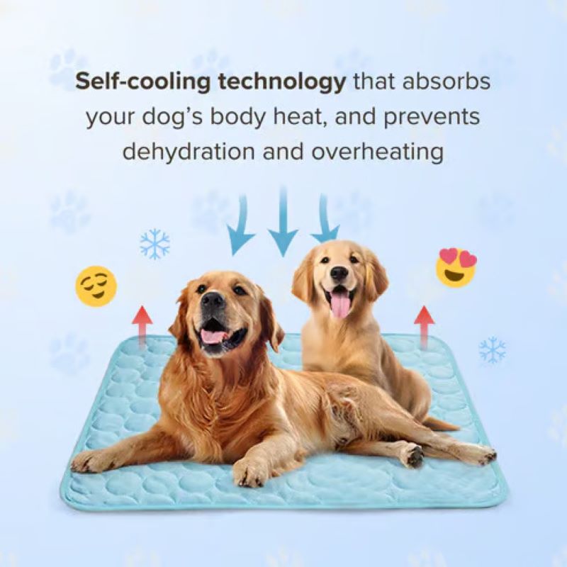 Pet Comfort Cooling Dog Mat With Non-Gel Technology, Easy Care Surface