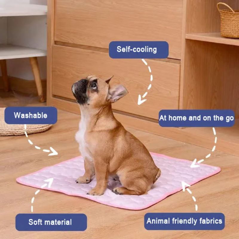 Pet Comfort Cooling Dog Mat With Non-Gel Technology, Easy Care Surface